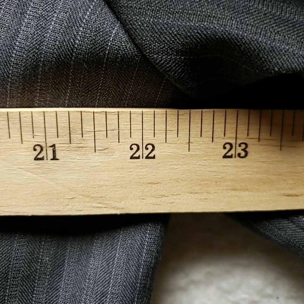 Jack Victor Suit Jacket Mens 42R Gray Pinstripe Wool 2 Button Notch Lapel Canada